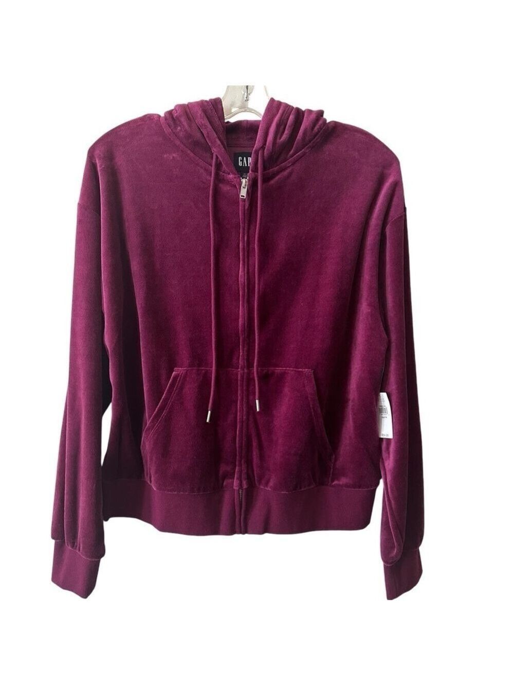 Gap Full Zip Hooded Velour Sweatshirt Hoodie